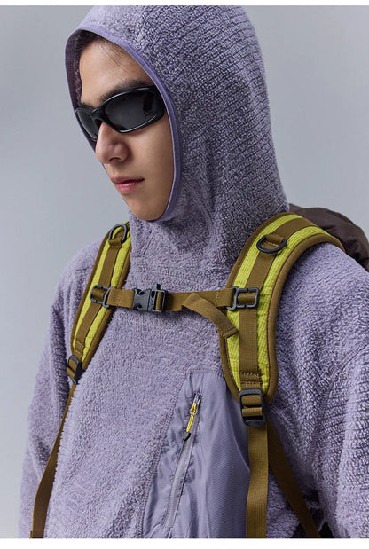 All Season 190g Ultra-light Breathable Thermal Hoodie, Urban Outdoor Techwear Mid-layer with Thumbholes & Zip Pocket