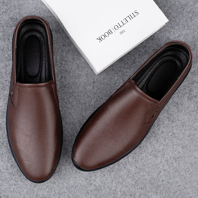 Leather Men Casual Shoes Breathable Soft Sole Office Loafers Shoes Men Designer Shoes