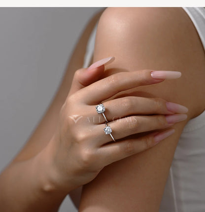 Cushion Cut 1.5ct 2.5ct Moissanite Ring DVVS1 925 Silver 18K Gold Plated For Women Engagement Wedding Band Fine Jewelry
