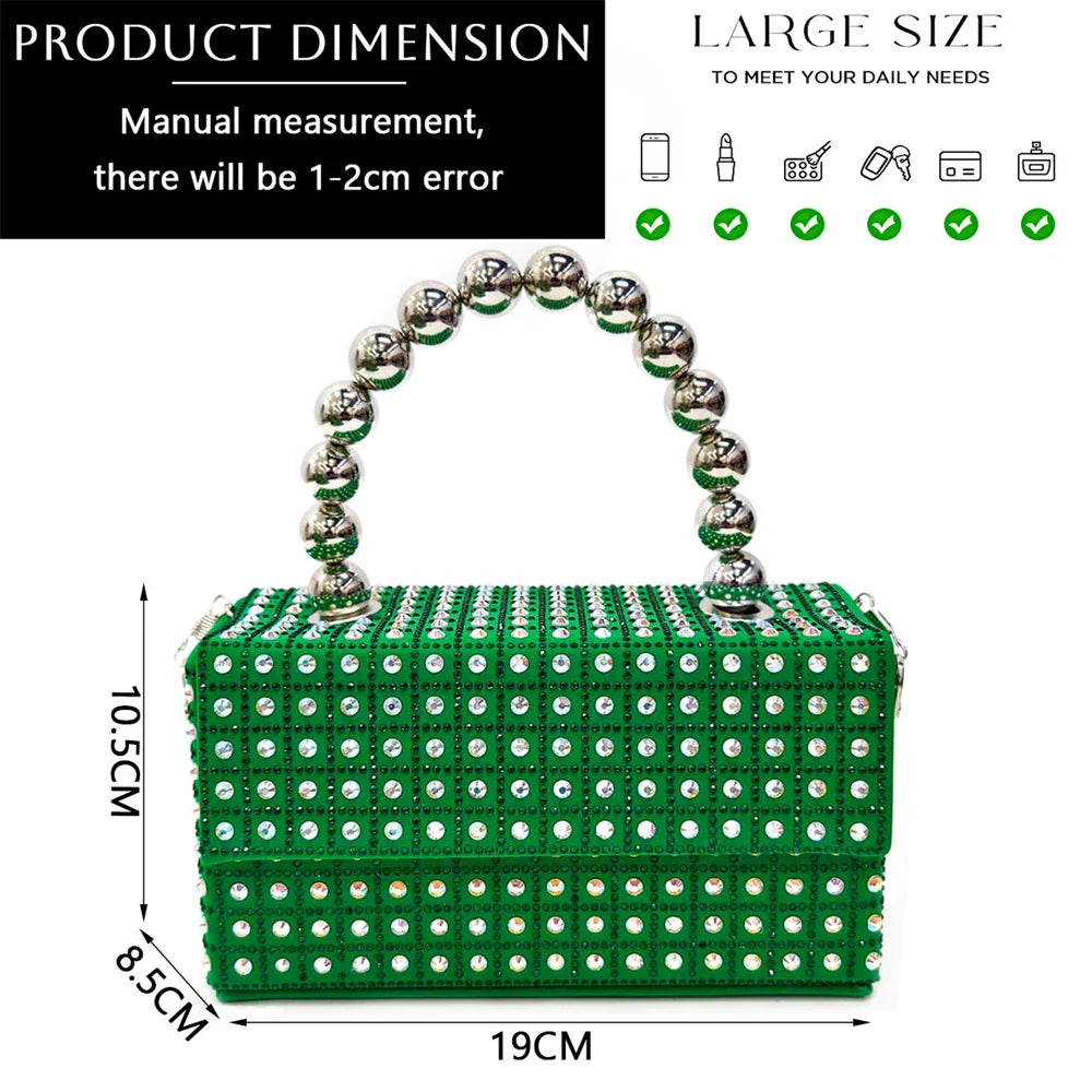 Nigerian Heel Party for Women Yellow Shoes and Bag Set Rhinestone Handbag Italian Design Wedding