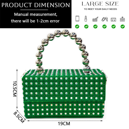 Nigerian Heel Party for Women Yellow Shoes and Bag Set Rhinestone Handbag Italian Design Wedding