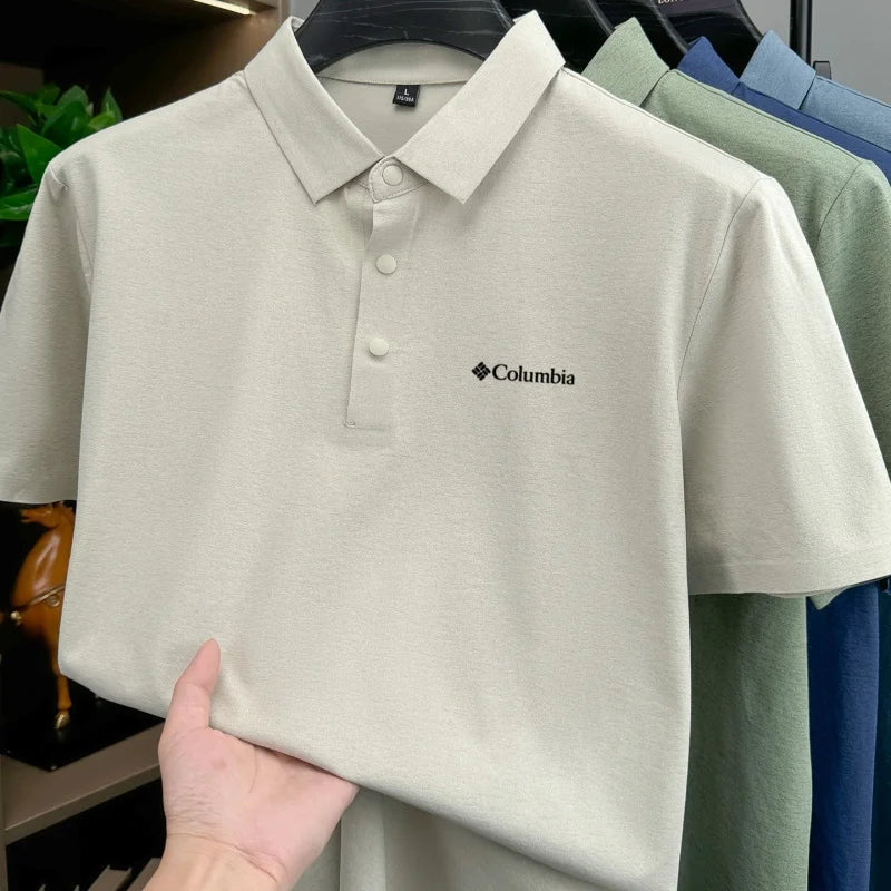 Bestselling fashion brand summer new designer simple letter embroidered breathable polo shirt mens exquisite and comfortable top