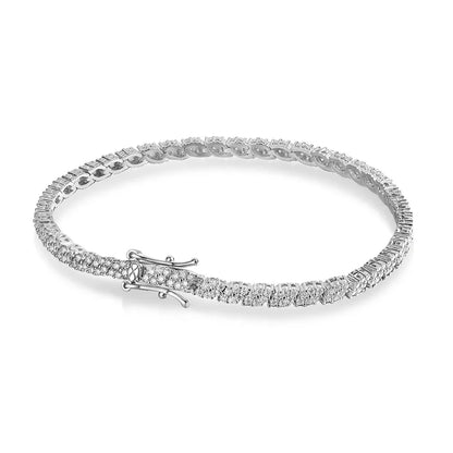 GRA Certified Full Moissanite Tennis Bracelets for Women Men Sparkling S925 Silver Party Wedding Bangles Jewelry Gifts