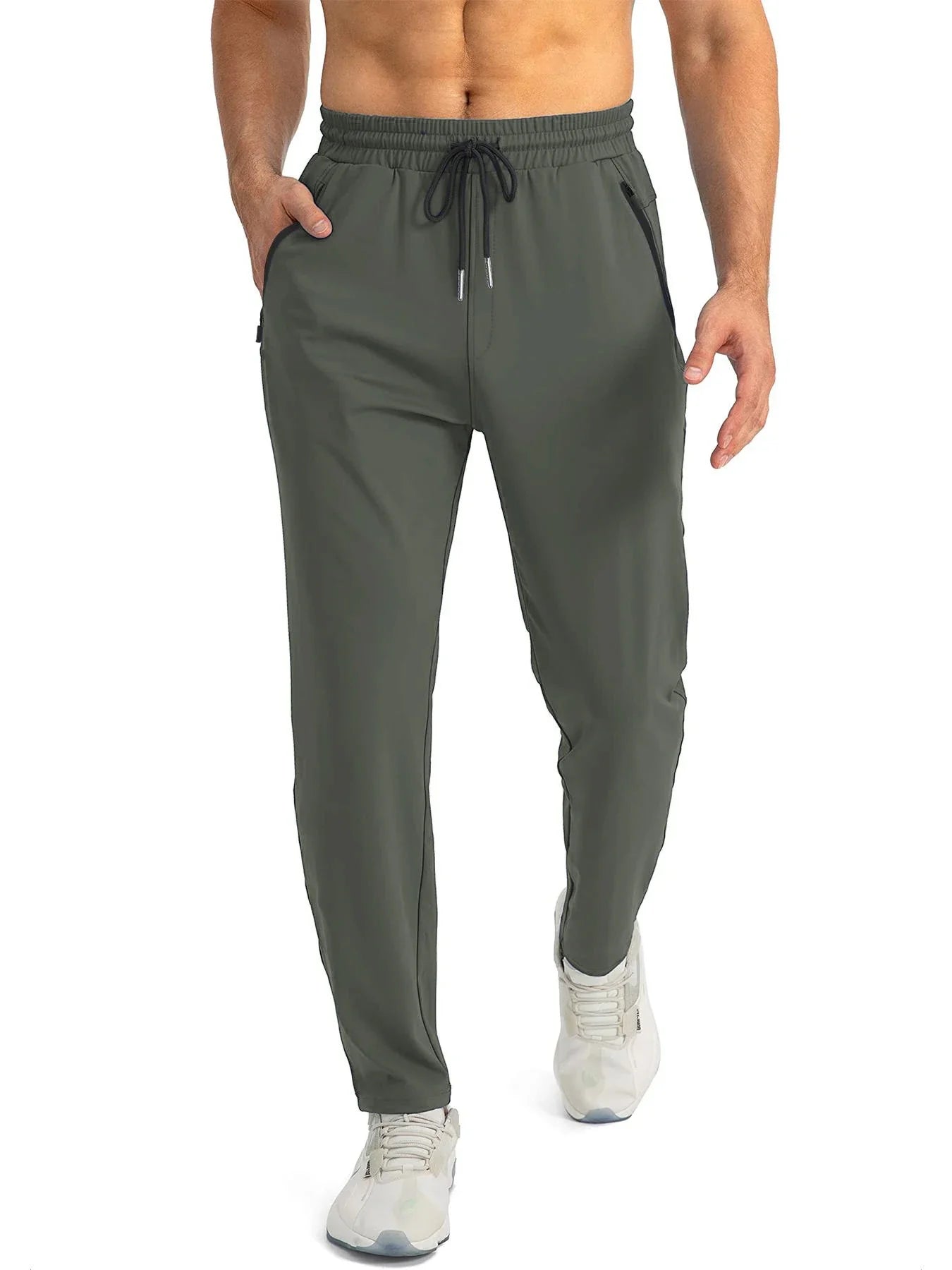 Men's Lightweight Quick Dry Sport Pants with Elastic Waist Outdoor Gym Workout Running Jogger Athletic Sweatpants Quality