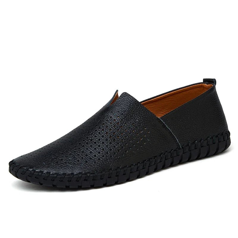 Fashion Men's Driving Shoes Handmade Leather Men Loafers Soft Breathable Men's Casual Shoes