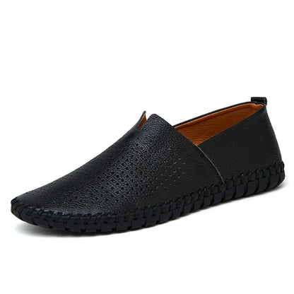 Fashion Men's Driving Shoes Handmade Leather Men Loafers Soft Breathable Men's Casual Shoes