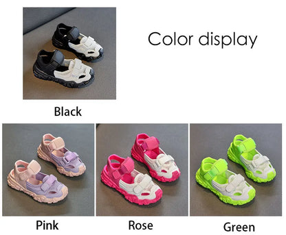 Children Shoes Sport Breathable Boys Sneakers Brand Kids Sandals for Girl Trainers PEclass Casual Child Flat Tennis Shoes E05313