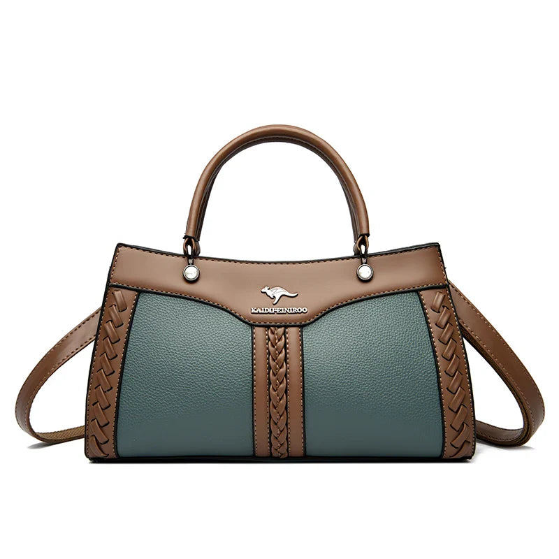 Luxury Designer Multi Layered Women's Handbag 2024 Trendy High Quality Soft Leather Messenger Bag Women's Shoulder Crossbody Bag