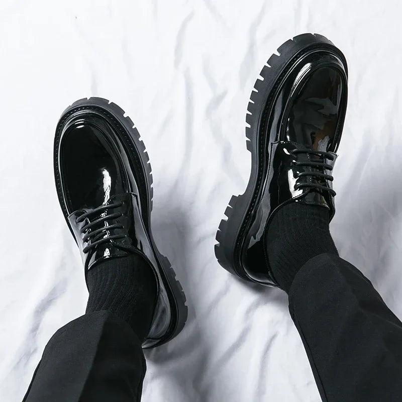 Men’s Formal Lace-Up Dress Shoes – Classic Leather Oxford Style | Sizes 40–47