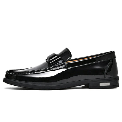 Patent Leather Loafers Men Casual Shoes For Gentleman Loafer Formal Shoes Instappers Heren Big Size 47 48
