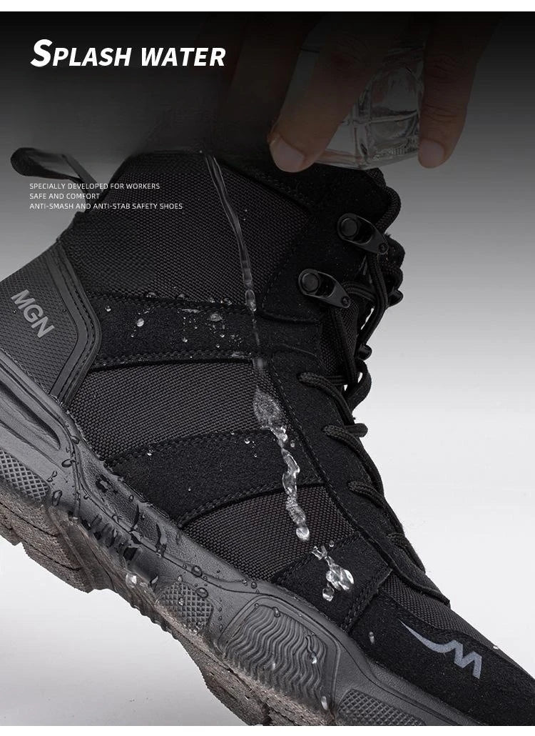48 Plus Size Platform Non Slip Work Safety Boots Men Steel Toe Cap Anti-smash Sneakers Shoes Anti Puncture Security Boots