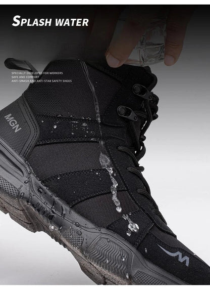 48 Plus Size Platform Non Slip Work Safety Boots Men Steel Toe Cap Anti-smash Sneakers Shoes Anti Puncture Security Boots