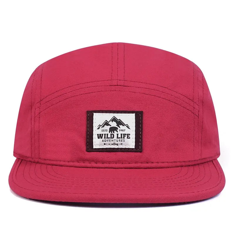 Cotton 5 Panel Baseball Cap Snapback Caps Bone Gorras Hombre Originales Hip Hop Hats For Men Women Adjustable