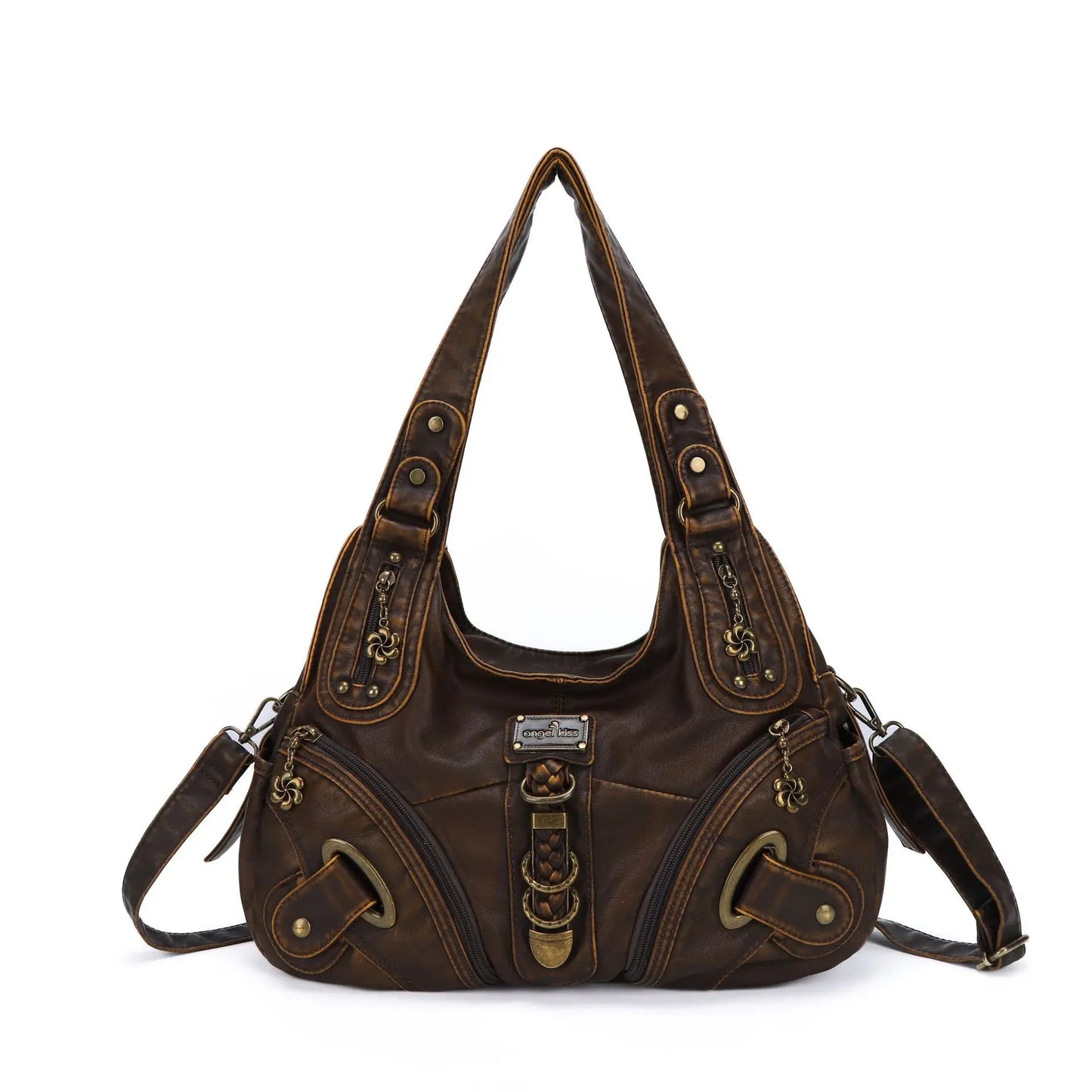 Women Handbags Leopard Bag Top-handle Handbag Fashion Satchel Dumpling Pack Shoulder Bag Tote Bag Hobos Large Purse