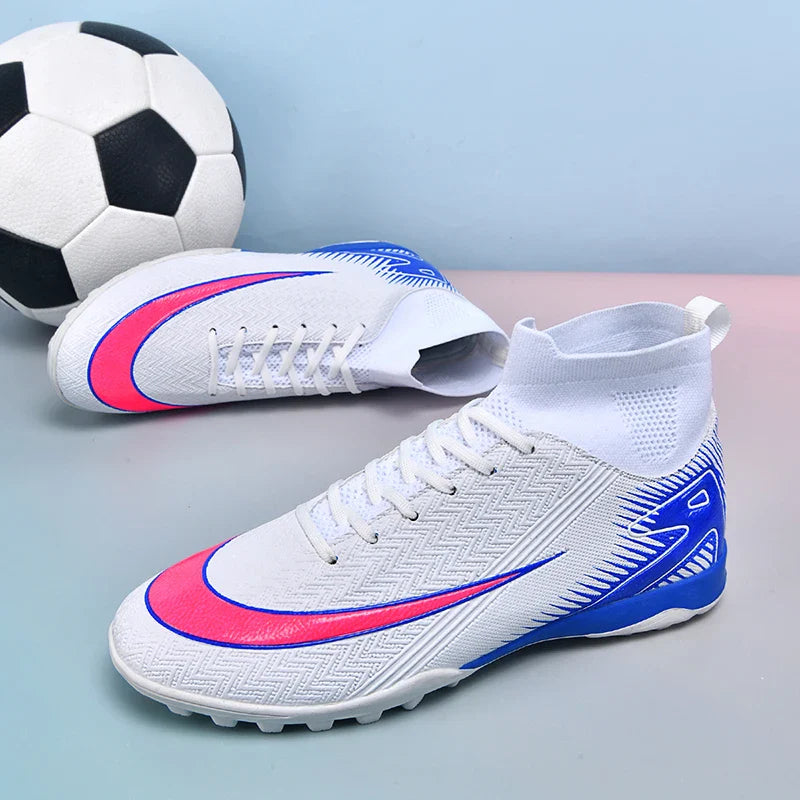 New Men Football Boots Kids Ankle Cleats Grass Soccer Shoes Futsal Indoor Sport Match Training TF/FG Hot-selling High-quality