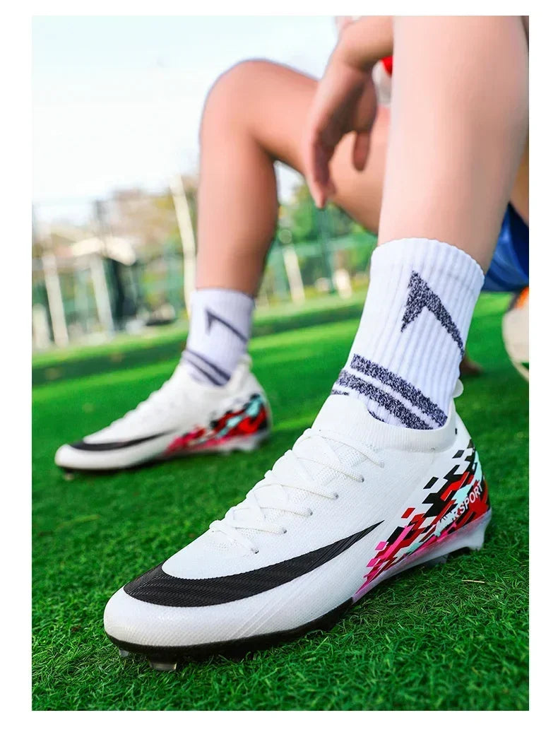 New Men Football Boots Unisex Non-Slip Outdoor Match Adult Comfortable Cleats Ultralight Soccer Shoes Sport Grass High-quality