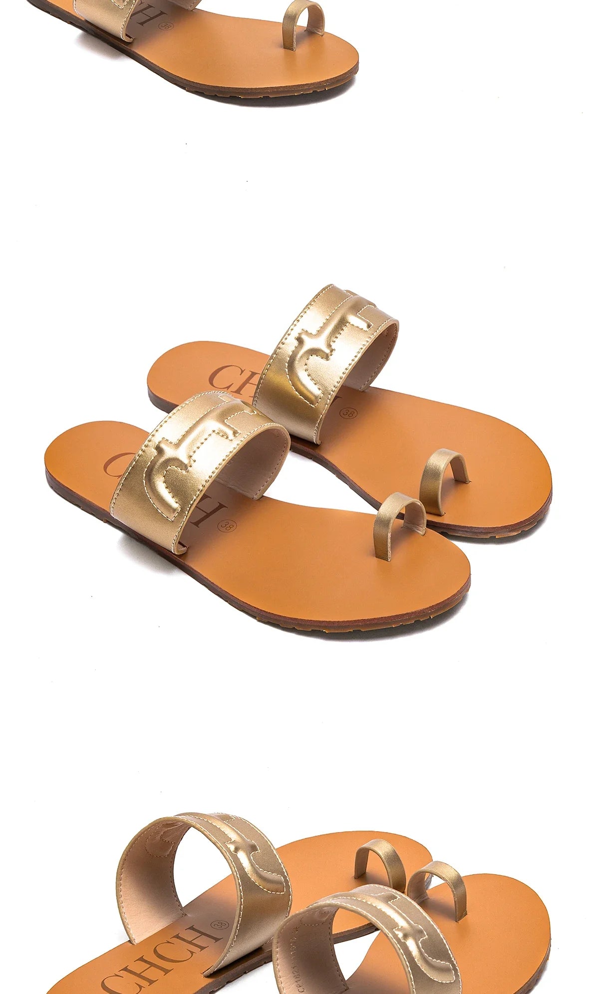 Women's Sandals New Simple Casual Flat Shoes Woman Beach Shoes
