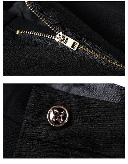 Winter New Classic Men's Fleece Casual Pants Thickened Straight Slim Warm Business Casual Office Male Velvet Trousers