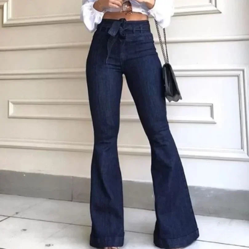 Women Denim Flare Pant Long Pants