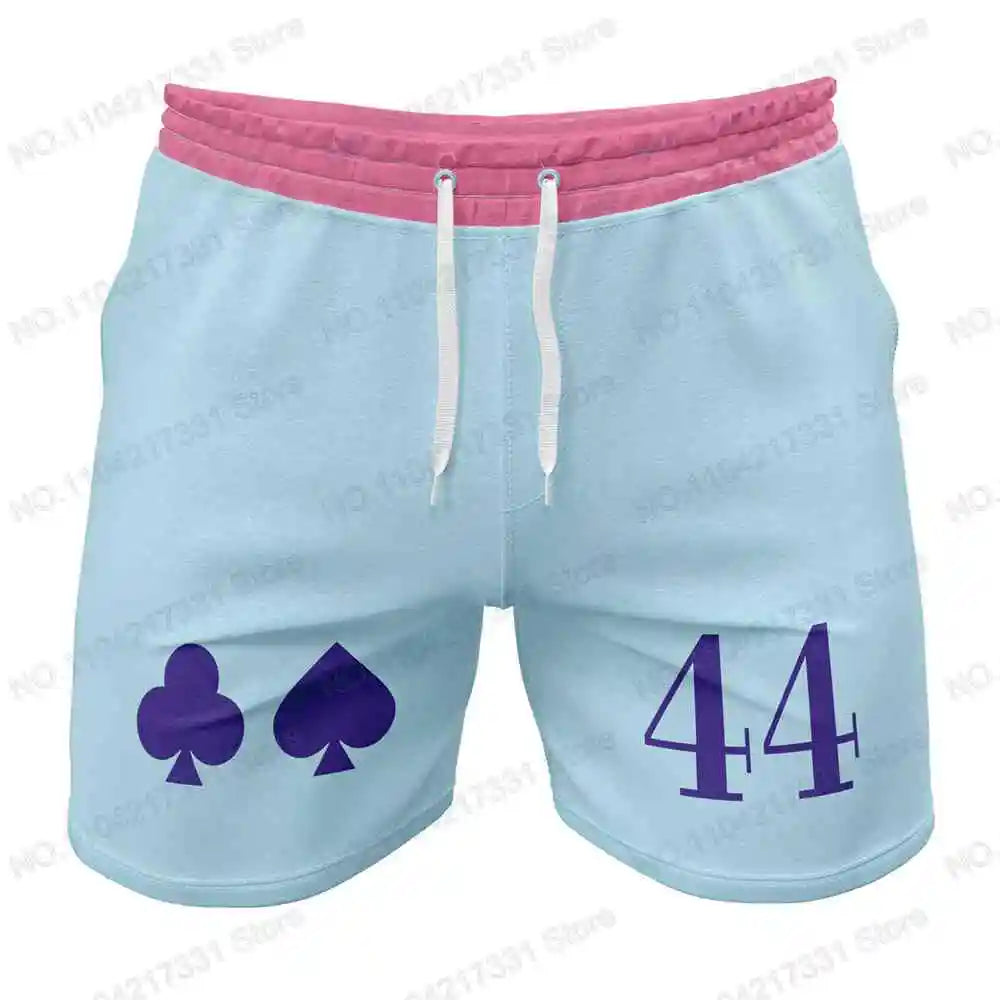 Hunter Cartoon Anime Rash Guards Surfing Jersey Beach Shirts Swimwear Diving Gym Shorts MMA BJJ Men Jiu Jitsu Fitness Sets