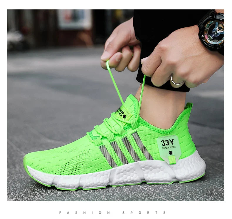 High Quality Summer Men Shoes Comfortable Sneakers Breathable Running Shoes for Men Mesh Tennis Sport Shoes