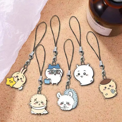 Mobile Phone Chain ハチワレ Hachiware うさぎ USAGI ちい/.かわ Mobile Phone Pendant Chain Cute Cartoon Character Small Gift