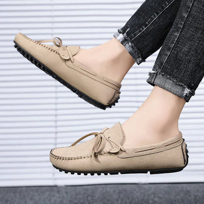 Trend Suede Men Casual Shoes Breathable Comfort Slip-on Mens Driving Shoes Fashion Men Lazy Shoes Luxury Brand Loafers Moccasins