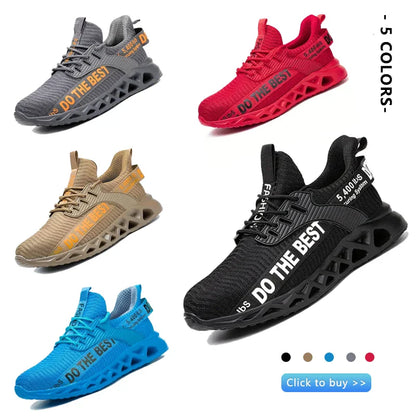 Indestructible Steel Toe Shoes for Men Women Anti-Puncture Work Shoes Comfortable Breathable Work Safety Protective Sneakers