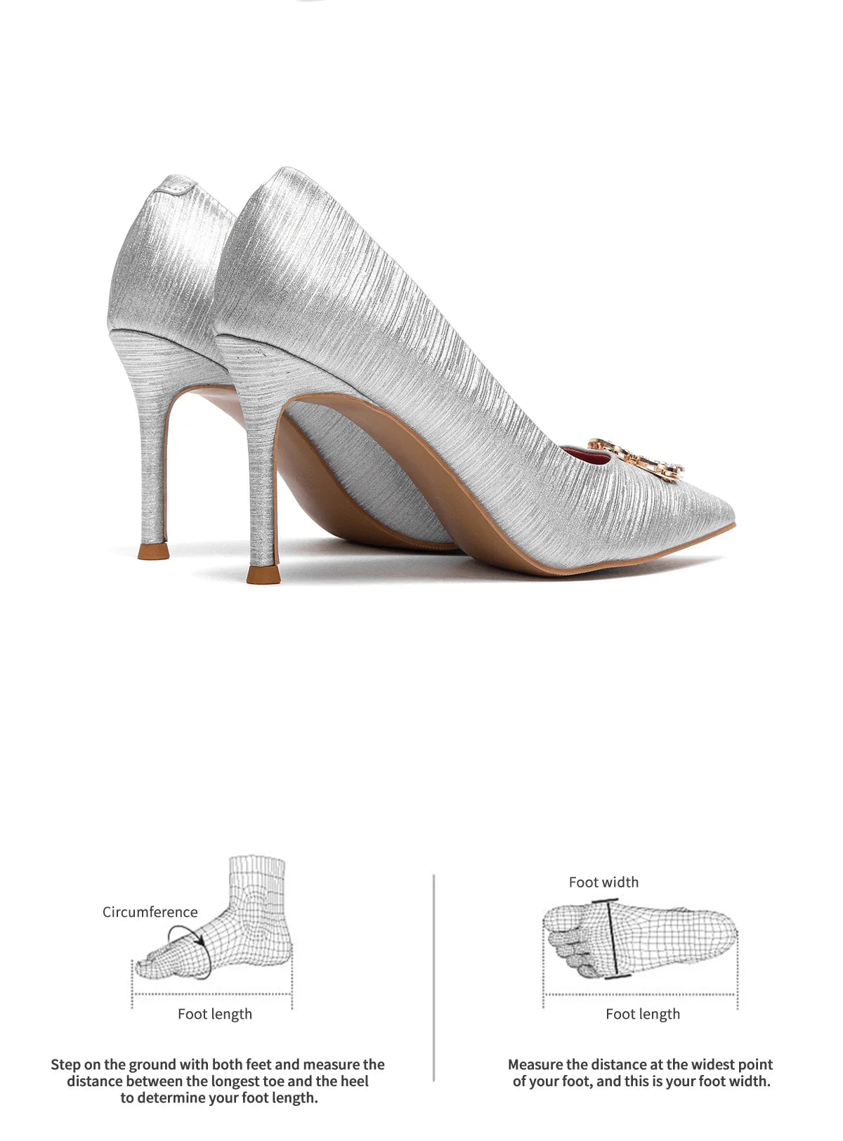 Heels Women's New High Quality Glitter Evening Shoes Women's Party Wedding Shoes 9cm