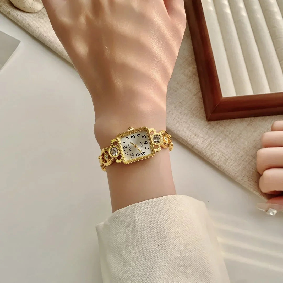 Women Watches Top Brand Luxury Wristwatches Ladies Fashion Gold  Bracelet Watch Female Elegant Clock Women montre femme
