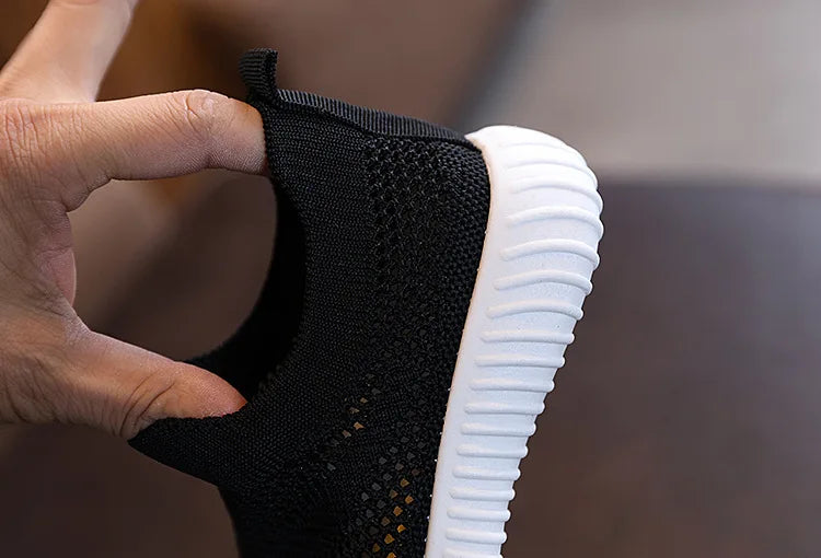 Children Running Sneakers Boys Girls Casual Mesh Breathable Anti-Slip Walking Patchwork Tenis Toddler Soft Soled Girls Shoes