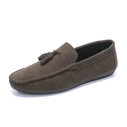 Fashion Men Casual Shoes Suede Breathable Comfort Slip-on Mens Driving Shoes Luxury Brand Men Loafers Mens Lazy Shoes Moccasins