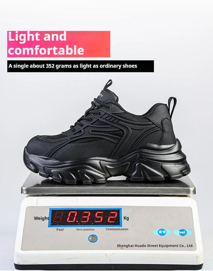 Indestructible Safety Shoes Women Work Sneakers Lightweight Security Boots Anti-smash Puncture-Proof Work Boots Steel Toe Shoes