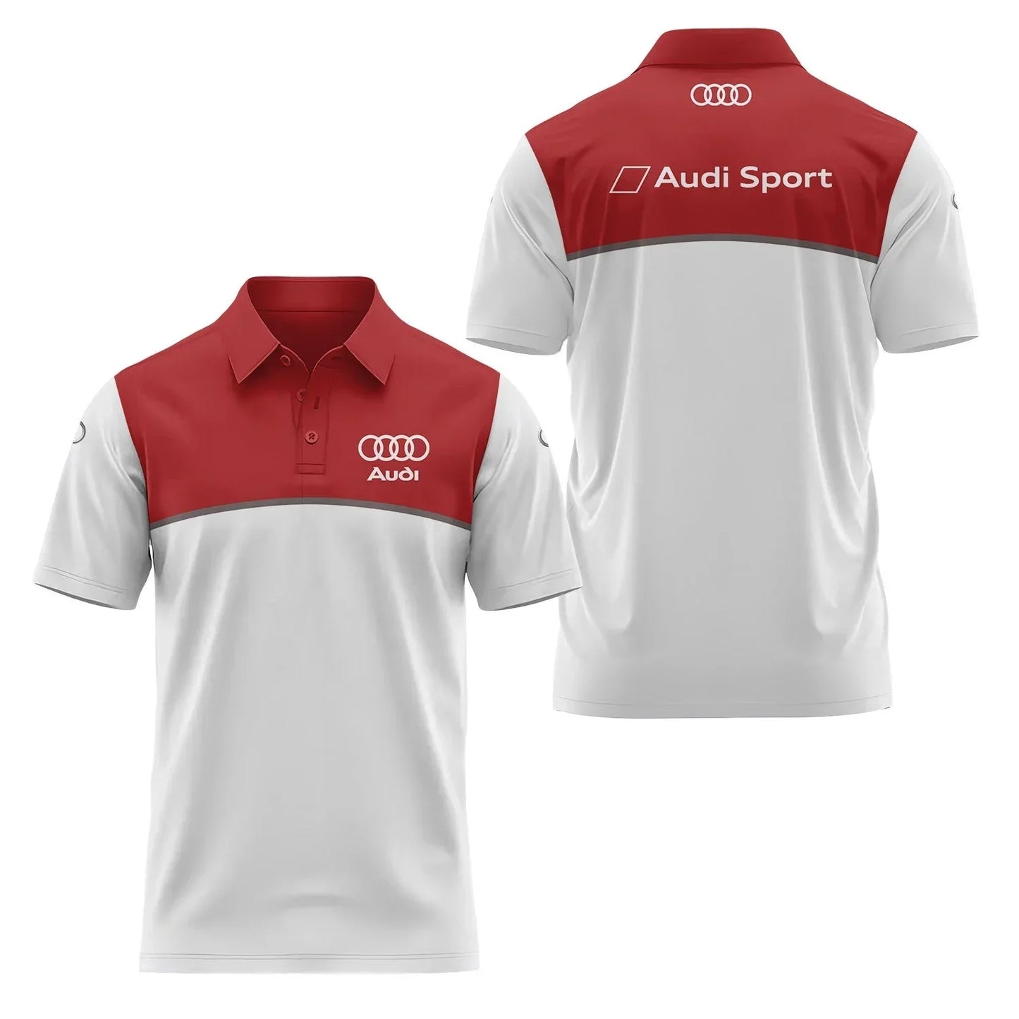 3D Printed Short-Sleeved Polo Shirt Casual High-Quality Sports Fashion T-Shirt with Collar