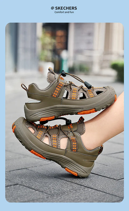 Summer New Children's Outdoor Beach Sandals Anti slip and Wear Resistant Mountaineering Shoes Fashion Casual Breathable Sandals