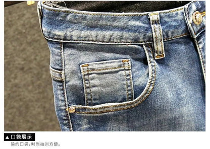 Spring and Autumn Fashion Trend Straight Leg Stretch Denim Trousers Men's Casual Slim Fit Comfortable Sports High Quality Jeans