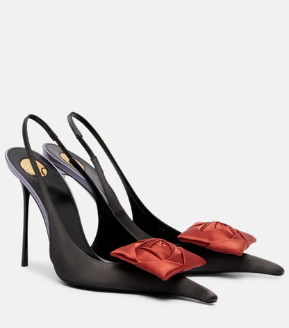 Ladies' Springand SummerStiletto Heelswith PointedPoints AndHollow OutBanquet Shoes,European AndAmerican SexyRose Fashion Shoes