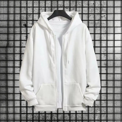 2025 New Arrival Men's Zipper Hoodie Sweatpants 2 Piece Set High Quality Hooded Long Sleeve Sweatshirt Autumn Winter Tracksuit