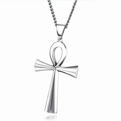 Amulet Pendant Egyptian Ankh Crucifix Necklaces Pendants  Symbol of Life Cross Necklaces Jewelry Wholesale