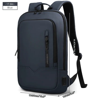 Thin Male Work Backpack Multifunctional Fashion 15.6 In Laptop Backpack Casual Waterproof Business Travel Daypack