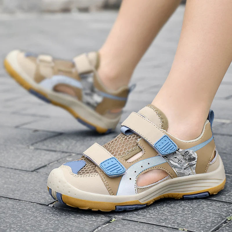 Summer Breathable Sport Sandals for Children Boys Outdoor Casual Beach Shoes Comfortable Non-slip Kids Fashion Sandal