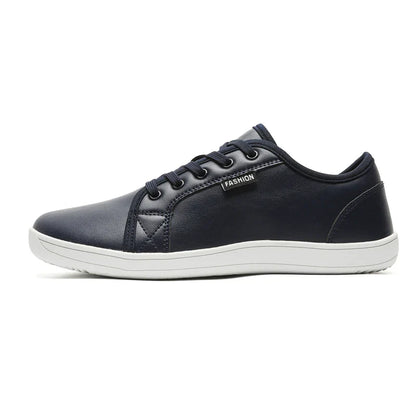 Mens Artificial Leather Wide Barefoot Shoes Unisex Plus Size Male Outdoor Minimalist Sneakers Women Zero Drop Casual Walking