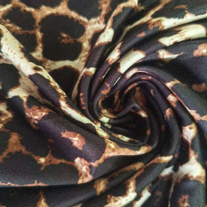 Summer New Style Elegant And Simple Floral Leopard Print Skirt Women's Fashion Ruffle Side Fake Drawstring All-Match Short Skirt