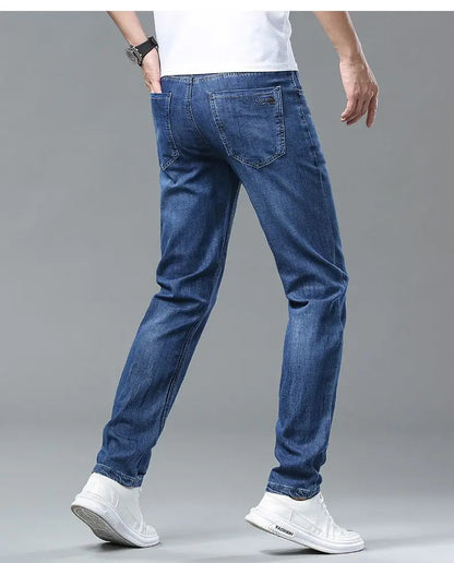Men's New Fashion Business Jeans for Autumn and Winter  Classic Style Casual Stretch Slim Jeans  Men's Brand Jeans Jeans Pants