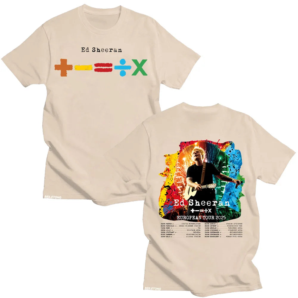 European Tour 2025 T-shirts Men's and Women's Cotton Clothing O Collar Short Sleeve Loose Fashion Tshirt Fan Gif Tees