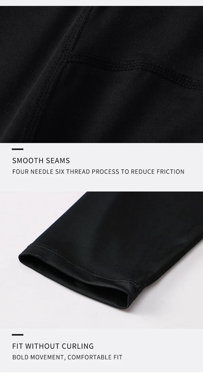 Men's Running Leggings Quick Dry Gym Fitness Sports Pants Workout Training Jogging Sports Trousers Compression Sport Pants