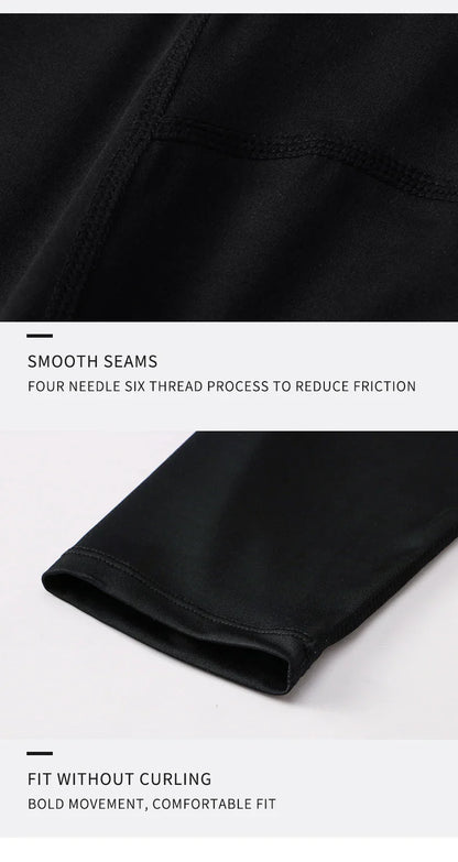 Men's Running Leggings Quick Dry Gym Fitness Sports Pants Workout Training Jogging Sports Trousers Compression Sport Pants
