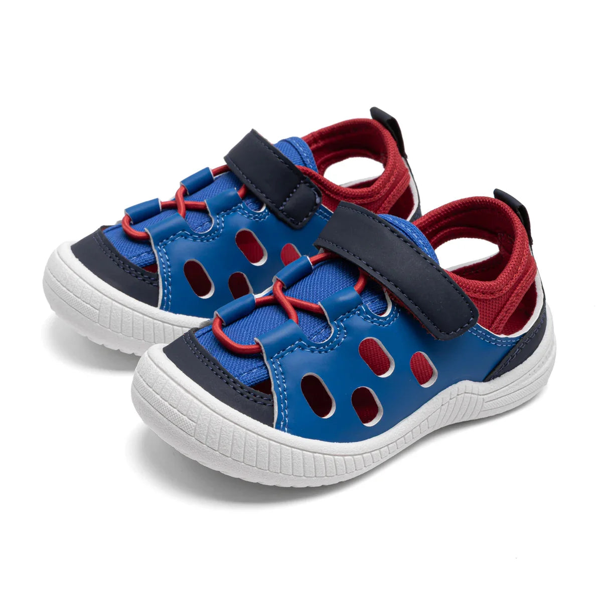 Toddler Little Kid Boys & Girls Closed Toe Sandals Velcro Breathable Cutout Summer Beach Casual Shoes