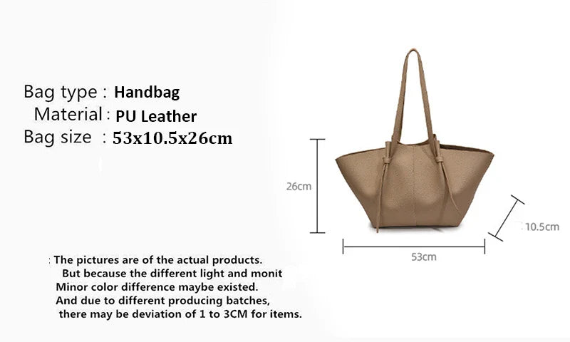 Luxury Designer Women's Soft PU Leather 2-in-1 Shoulder Tote Bag Set Big Capacity Branded Shopper Handbags Gray Blue PinkTan