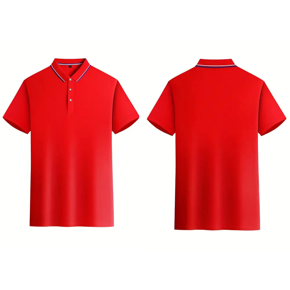 3pcs Men'S Polo Shirt Set Breathable Moisture-Wicking Wrinkle-Resistant & Quick-Dry Business Classic Style Men's Christmas Gifts